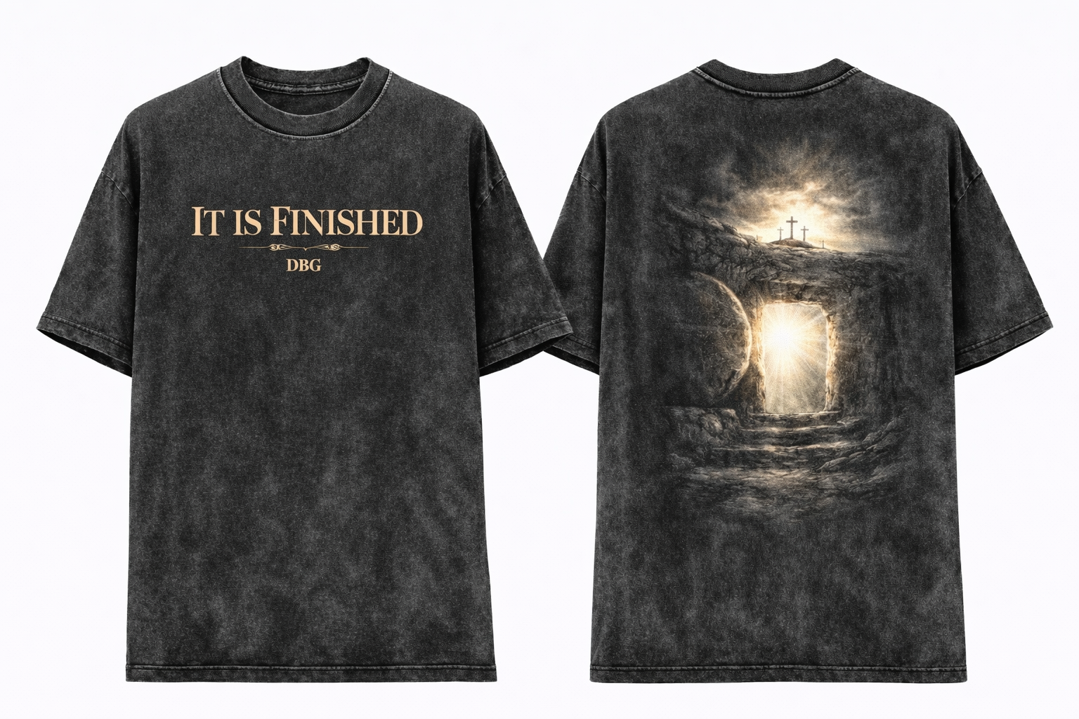 IT IS FINISHED – Tee (Vintage Black Wash)